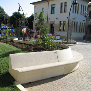 contemporary public bench