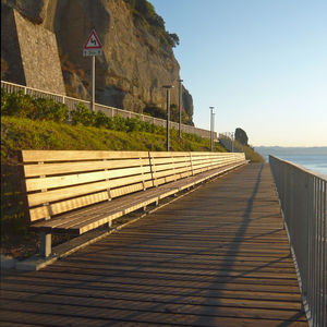contemporary public bench