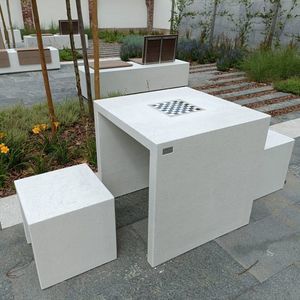outdoor chess table
