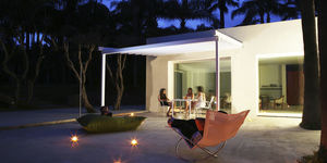 wall-mounted pergola