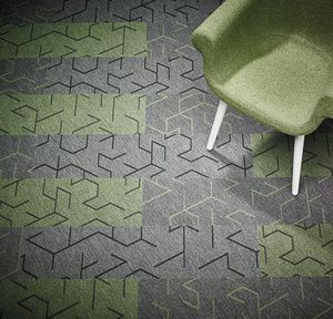 textile flooring / tertiary / tile / embossed