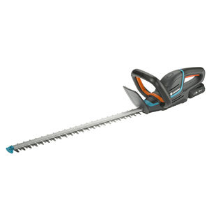 battery-powered hedge trimmer
