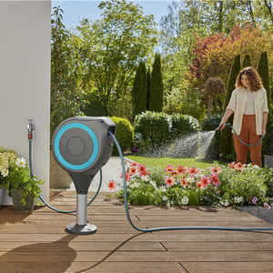 plastic garden hose reel
