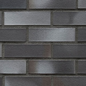 solid brick / clinker / for facade / gray