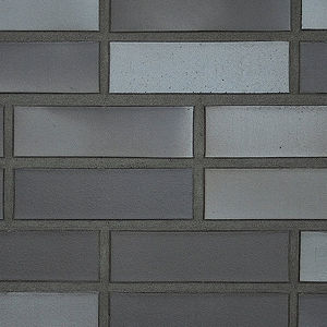 solid brick / clinker / for facade / gray