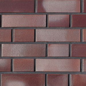 solid brick / for facade / brown / embossed