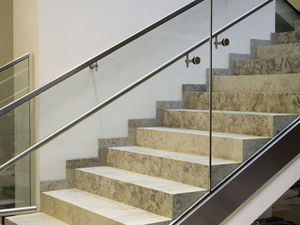 travertine step covering