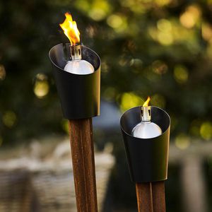 steel garden torch