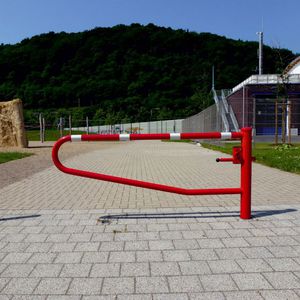 access control barrier / pivoting / steel / for public spaces