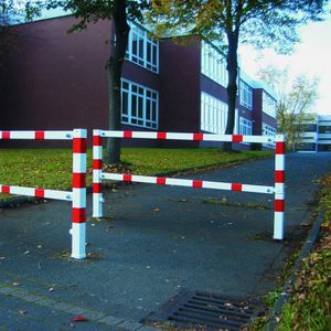 access control barrier / pivoting / steel / for public spaces