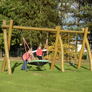 wooden swing