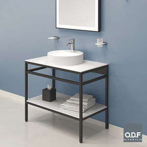free-standing washbasin cabinet / aluminum / Fenix NTM® / contemporary