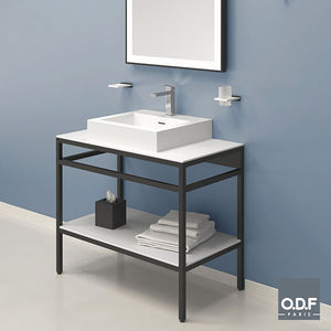 free-standing washbasin cabinet / aluminum / Fenix NTM® / contemporary