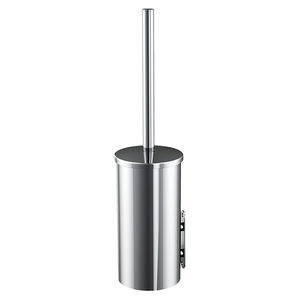 chrome-plated brass toilet brush holder / wall-mounted