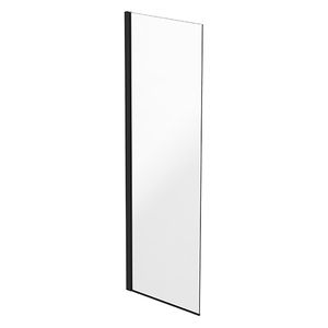 fixed shower screen / rectangular / glass / for hotel rooms