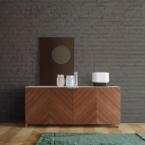contemporary sideboard / lacquered wood