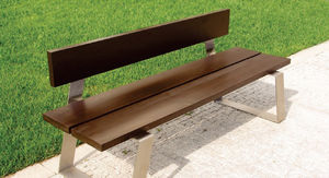 contemporary public bench