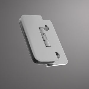 glass door hinge / shower / metal / with self-centering screw system