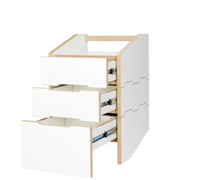 inside cabinet with casters