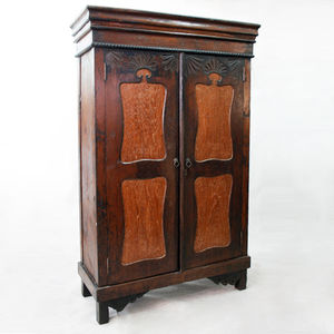 classic wardrobe / wooden / with swing doors