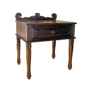 contemporary side table / teak / mahogany / rectangular