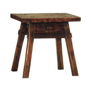 contemporary side table / teak / mahogany / rectangular