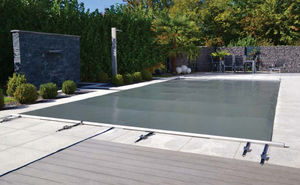 swimming pool cover with rods
