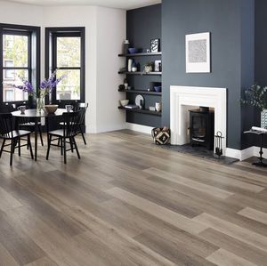 vinyl flooring / residential / strip / brushed