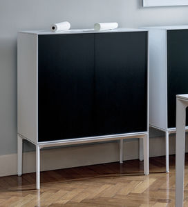 wooden office unit