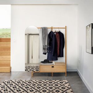 free-standing coat hanger rack