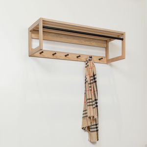 wall-mounted coat rack