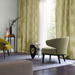 plain sheer curtain fabric / linen / Trevira CS® / cotton