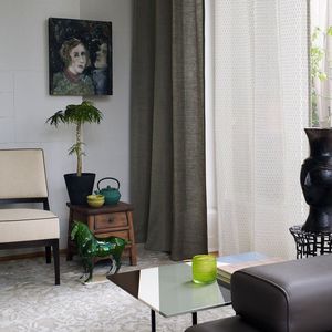 plain sheer curtain fabric