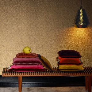 contemporary wallpaper / fabric / floral / striped