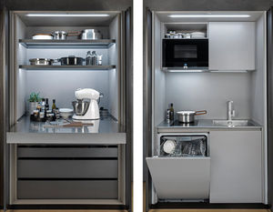 contemporary storage cabinet for kitchen
