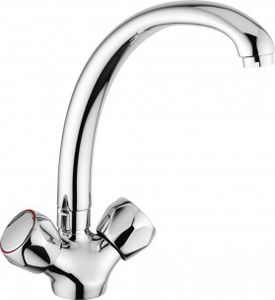 free-standing double-handle mixer tap
