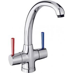 countertop double-handle mixer tap