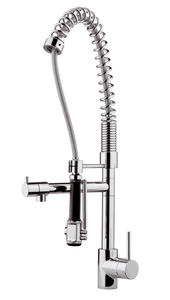 stainless steel mixer tap