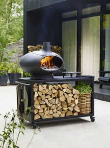 wood-burning oven / free-standing / garden