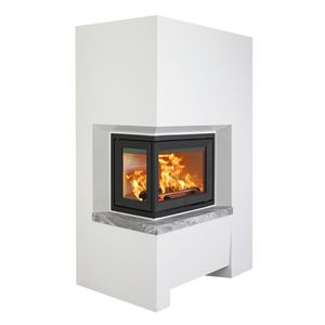corner fireplace insert
