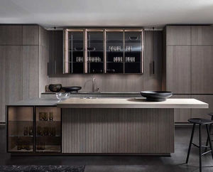 Contemporary kitchen - LA CUCINA - Riva Industria Mobili - wooden / island  / handleless