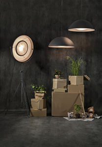 pendant lamp / contemporary / glass / steel