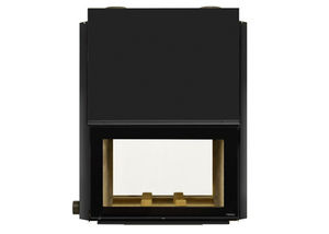 closed wood hearth / double-sided / steel