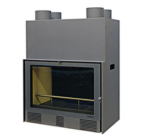 closed wood hearth