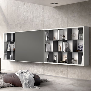 contemporary living room wall unit