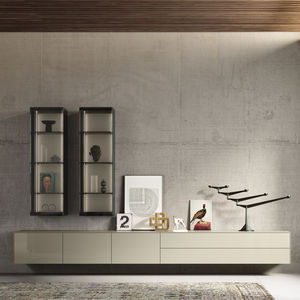 contemporary living room wall unit