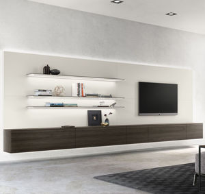 contemporary TV wall unit