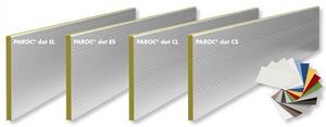 wall sandwich panel / for partition walls / for ceilings / metal facing