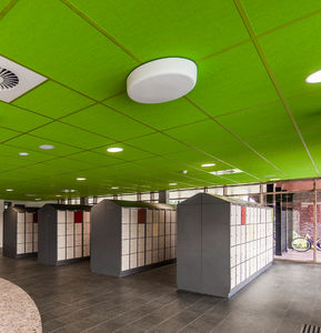 stone wool suspended ceiling / tile / floating / acoustic