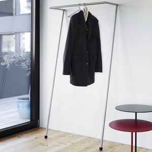 free-standing coat hanger rack